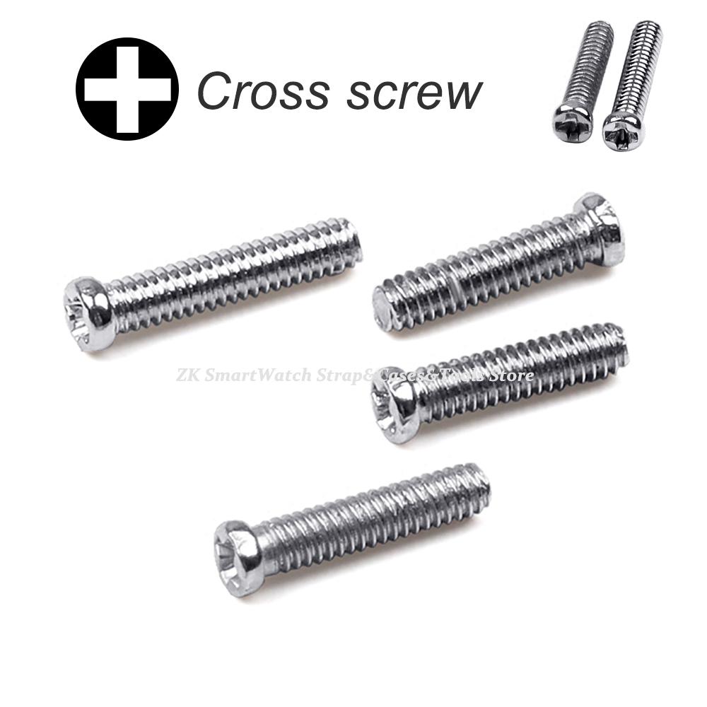 10 Größen Edelstahl Uhrengehäuse Schrauben Ersatz Uhrengehäuse Rückseite Schrauben Reparatur Werkzeugset Dia 1.2mm SRW-TZ Uhrenzubehör