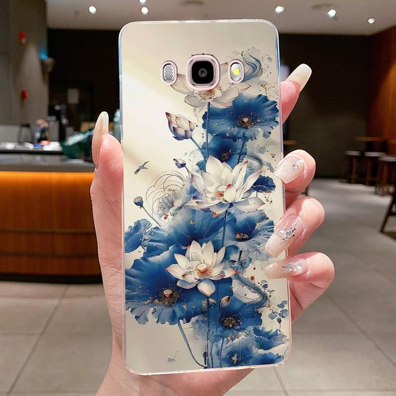 Casing For Samsung Galaxy J5 (2016) SM-J510F / J7 (2016) SM-J710F Soft Cover Luxury Dragon Cute Cool Boys Girls Transparent Case