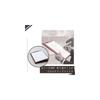 Raymay Fujii zeitVektor A4 Leather Clip File, Black ZVF654B