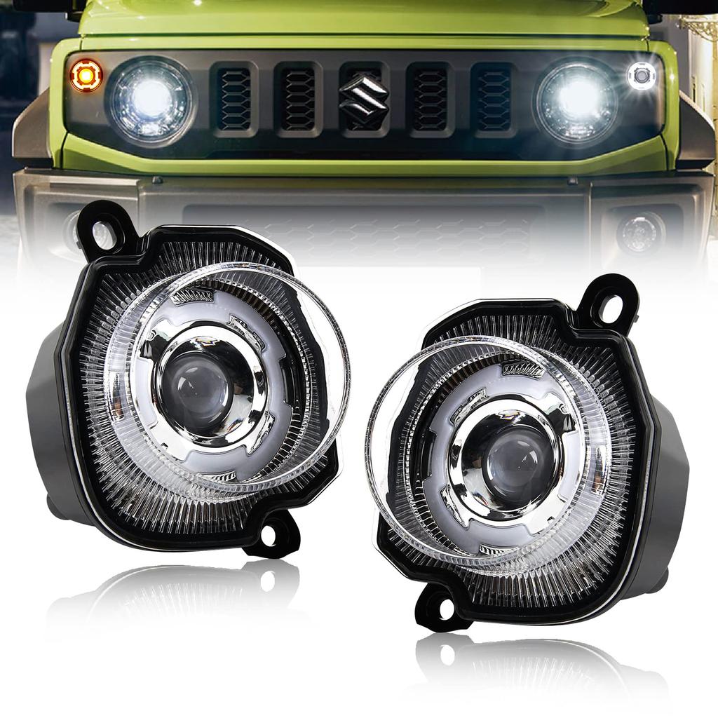 OPPLIGHT Jimny LED Turn Signals for and Front LED Turn Signal Lamps with Daytime Running Light Turn Signal Vehicle Inspection Easy Replacement for OEM
