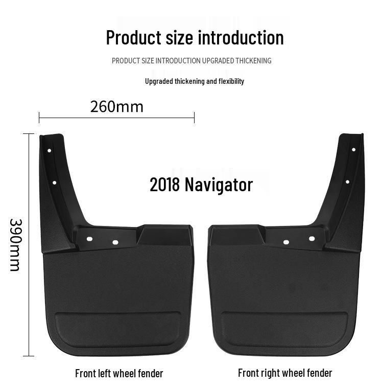 Leather Mudguard for Lincoln Navigator 2018-2026