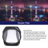 Drone Effect Filter HD Coated Snap On Portable Aluminum Frame Optical Glass Blue Streak Filter for AIR3S