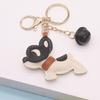 PU Animal Keychain Multiple Crafted Designs French Bulldog Designs Sturdy Metal Fastener