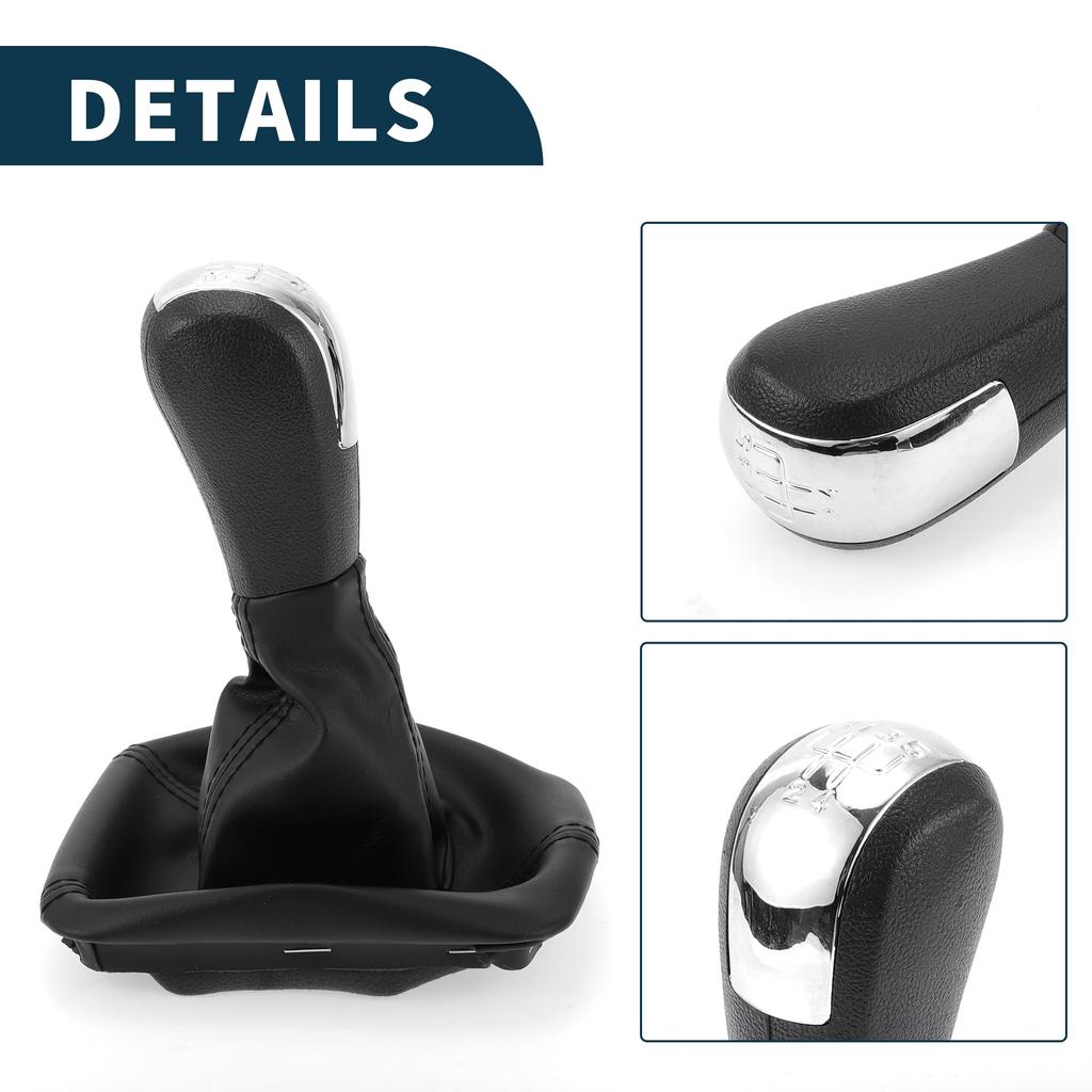 TUCKBOLD Manual Gear Shift Knob with Cover for Skoda Octavia Ergonomic 5-Speed 2004-2012 (1pc)