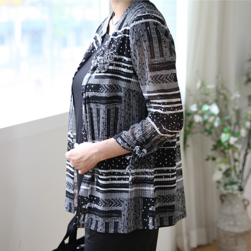 Shiz Madam Karos Sheer Roll Up Sleeve Jacket J31689