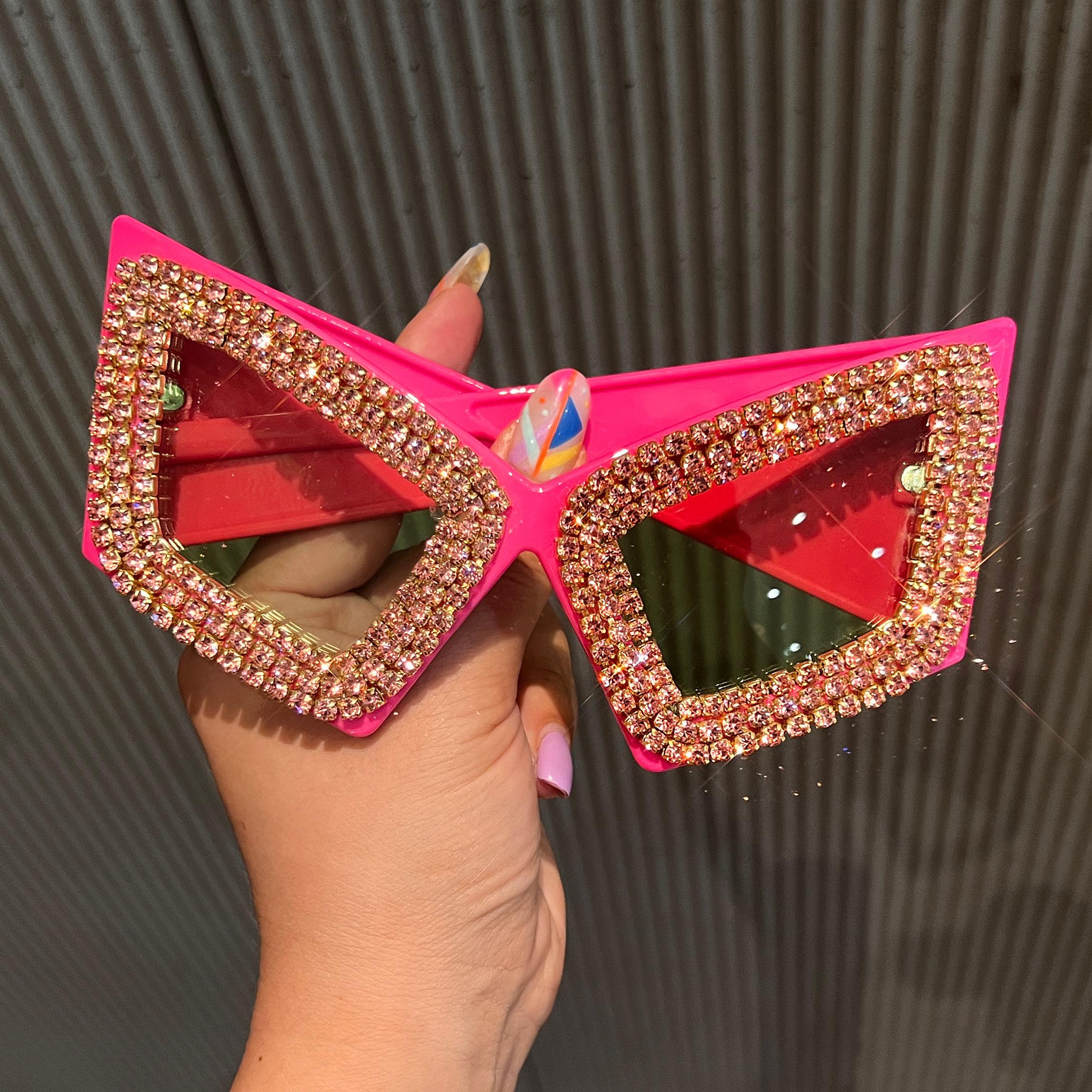 

Vintage Sexy Oversized Diamond Cat Eye Sunglasses Women Luxury Brand Designer Popular Sun Glasses for Party Female Fashion Shade розовый