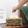 European Style Plastic Tissue Box for Living Room, Dining Table, KTV, and Creative Napkin Display