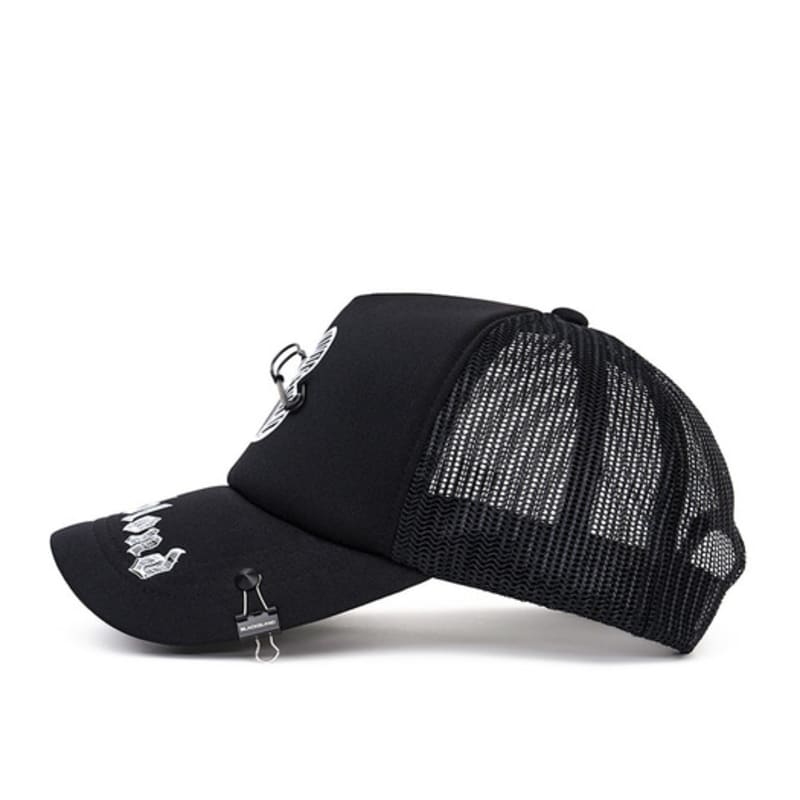 BLACKBLOND BBD Sketch Logo Trucker Mesh Cap (Black)