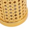 3.74x11.81in Golden Windproof Candle Lantern Gold Scented Candle Lantern  Home Lighting Display