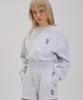 Awesome Studio Women'S Crop Sweatshirt White Grey