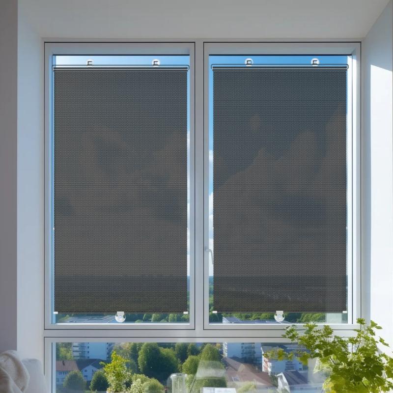 New Fashion Parasolar Auto Jaluzele rulante automate Cremă solară de vară Izolație termică Anti-ultraviolete Auto Home Perdele cu dublă utilizare