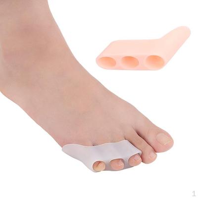 1 Çift Jel Küçük/Serçe Parmak Valgus Düzeltici Ayırıcı Spacer Düzleştiriciler