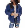 Giacca da Donna a Colore Unito, Top Cardigan, Giacca in Pile di Poliestere Larga, Nuova Collezione Autunno Inverno, Commercio Estero