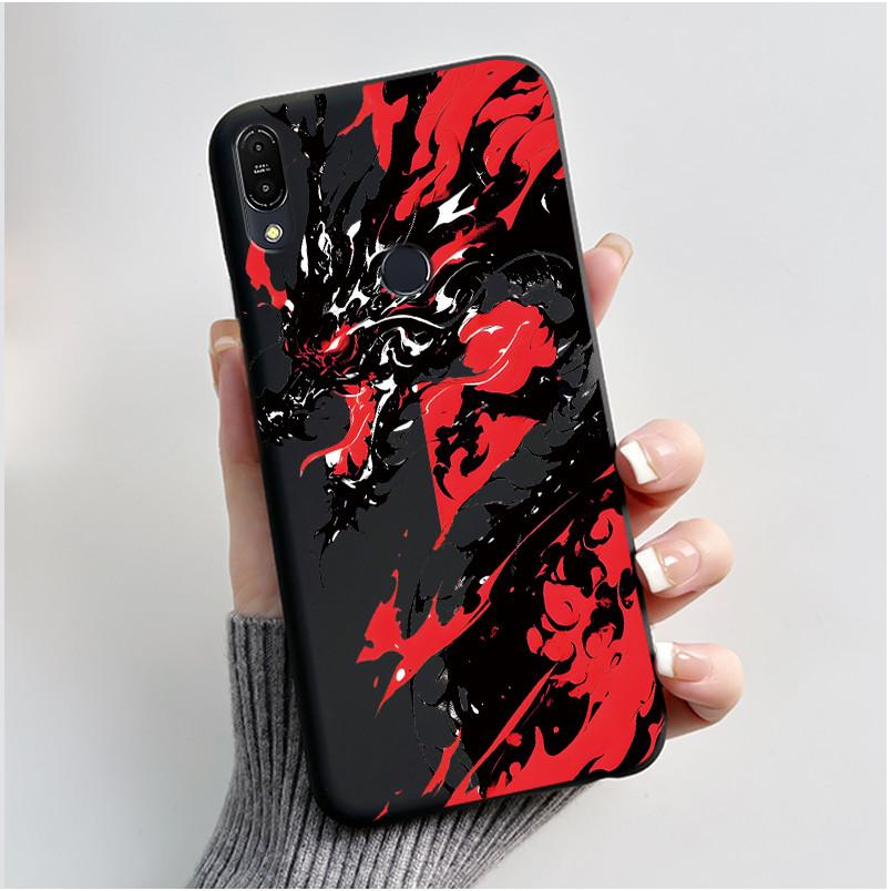 For Asus Zenfone Max Pro M1 ZB602KL ZB601KL X00TD / Max M1 ZB555KL X00PD Case Rabbit Cartoon Animals Black Soft Silicone Cover