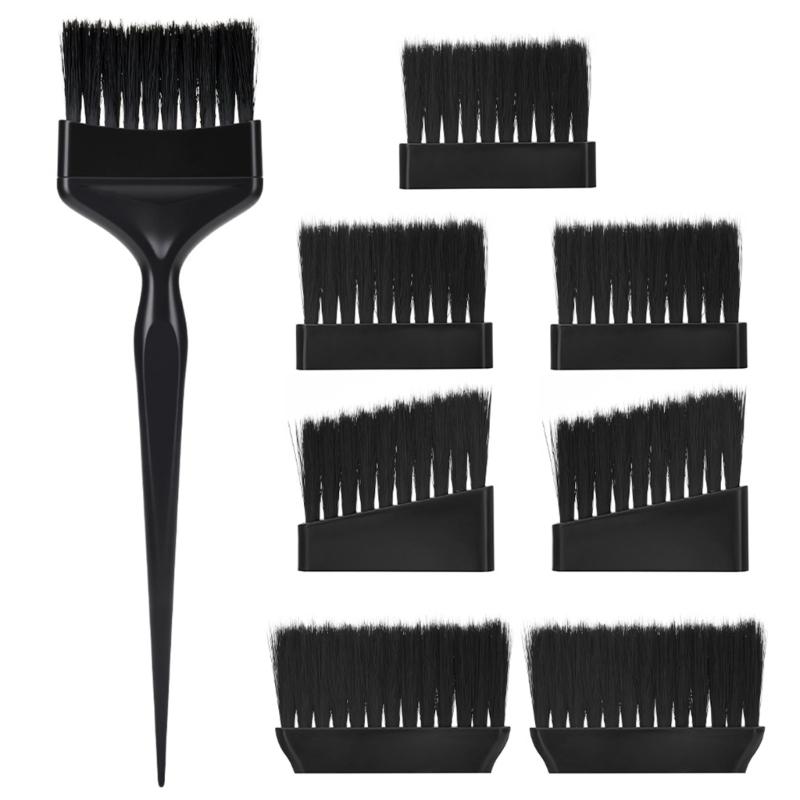

Ergonomic Hair Color Applicator Comb With Gentle Bristles For Salon Style Effects And Smooth Color Distribution Heat Tolerant Styling Tool чёрный