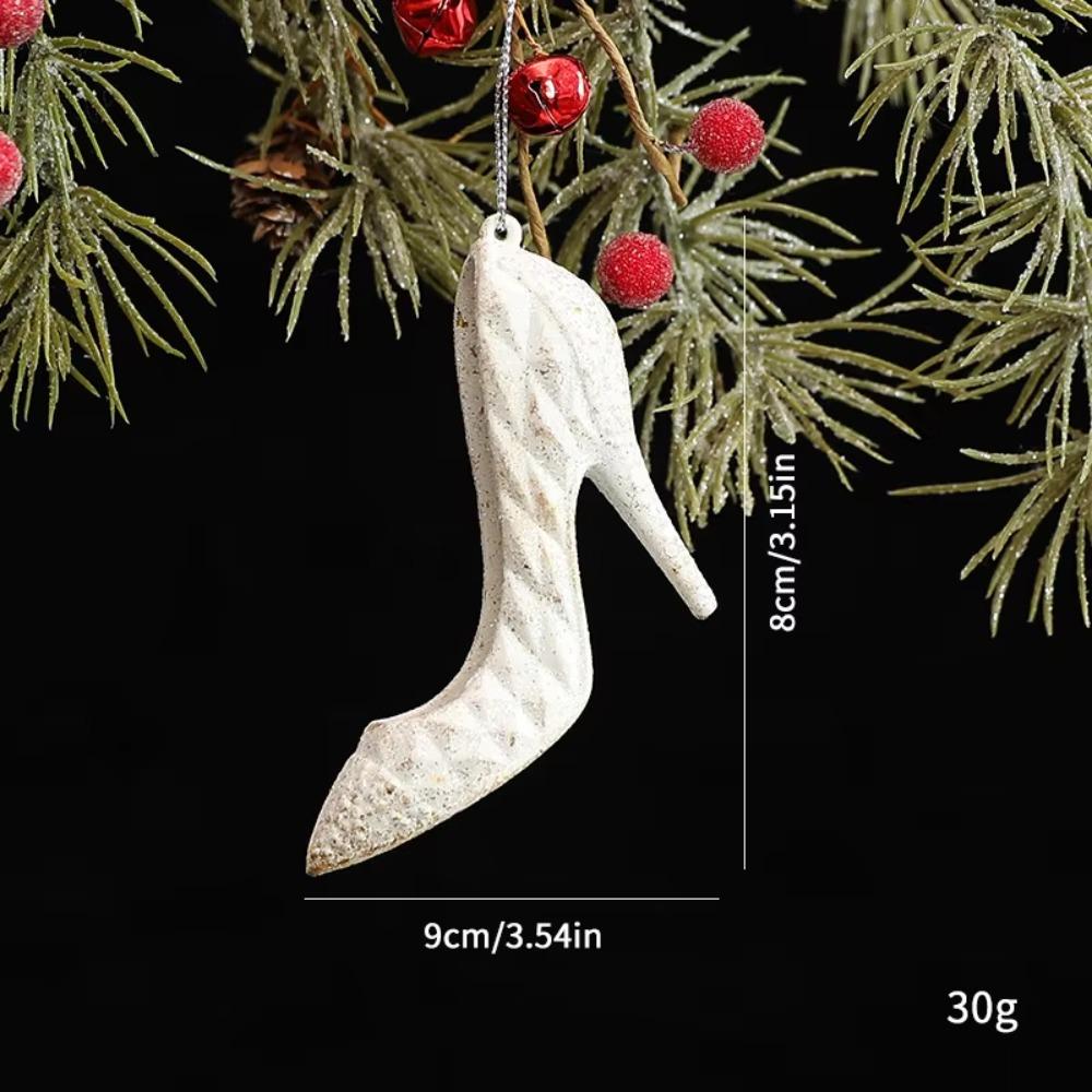 Vintage Christmas Tree Pendant Exquisite Antique Design White Xmas Tree Hanging Navidad New Year Festival Party Decorations 2026