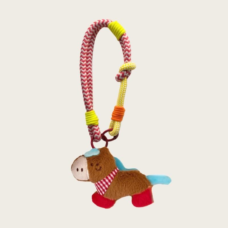 Creative Year Of The Horse Plush Keychain Bag Charm With Breathable Lightweight Design For Fashionable Travelers