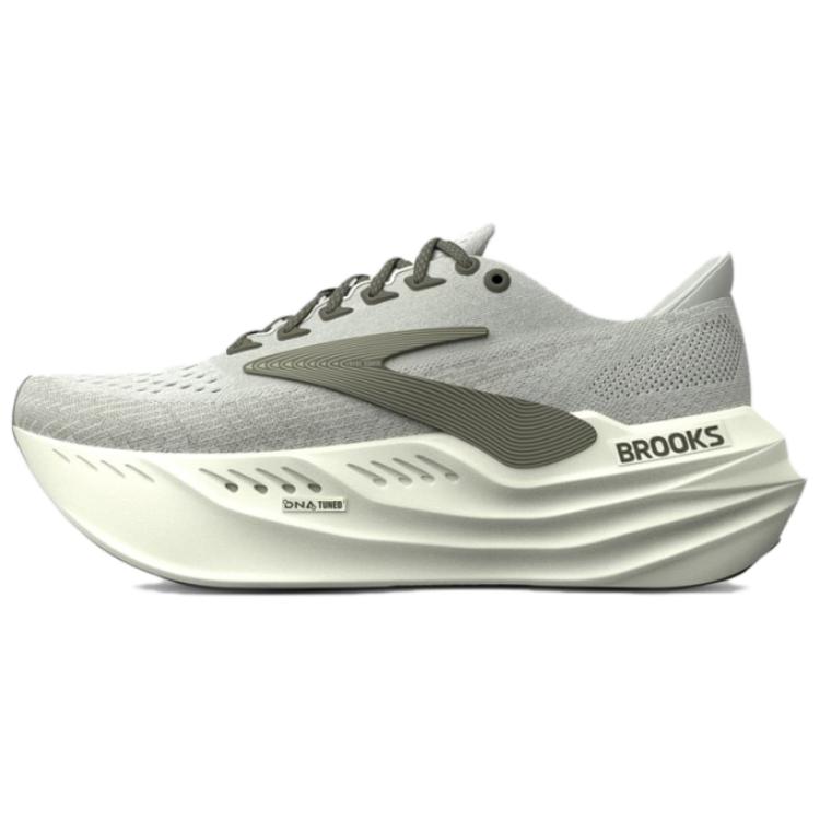 Brooks Glycerin Max Grau Staubiges Oliv Herren Sneaker Tee 110447-1D-158 44.5