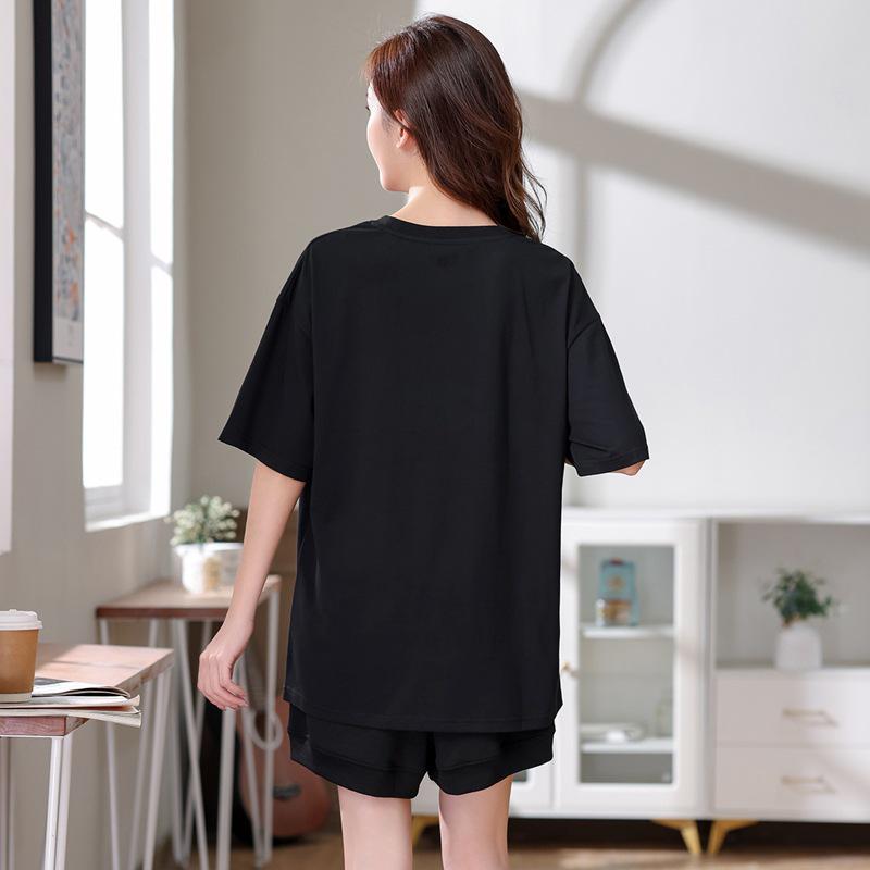 2024 Women's Summer Sportswear Set: Thin Style, Versatile Short Sleeve Top & Shorts, Small Size