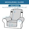 Waterproof Quilted Recliner Chair Cover Recliner Cover Recliner Slipcover Secure with Elastic Strap and Non Slip