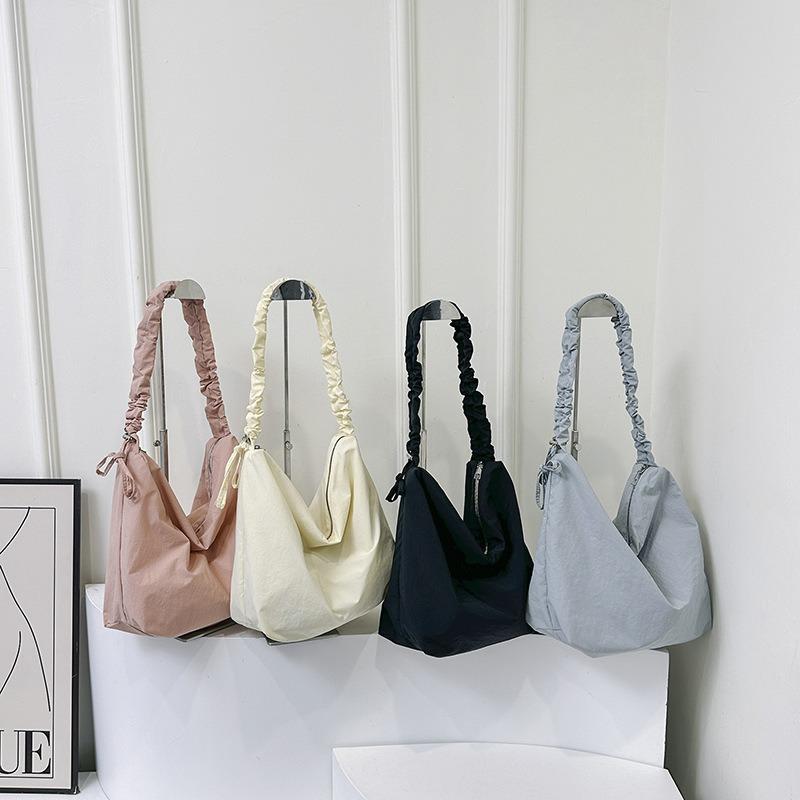 Large capacity nylon shoulder women's bag new lazy wind messenger bag student commuter leisure tote bag