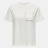 Karen Women's T-shirt with Front Pocket and Topstitching