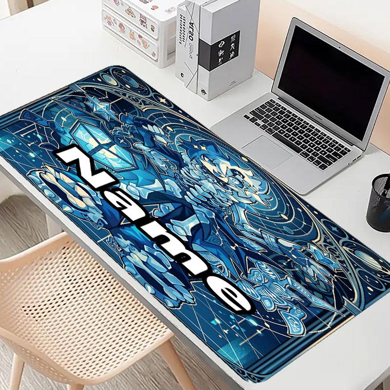 Mousepad Personalizat cu Nume și Model Cosmic Bot Crew, Covoraș pentru Birou Laptop PC, Covoraș Decorativ pentru Birou Acasă, Pad Tastatură Cadou