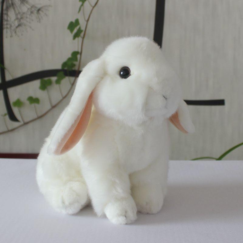 L25Cm Cute Realistic Lop-Eared Rabbit Plush Toy Kids Girl Birthday Gift