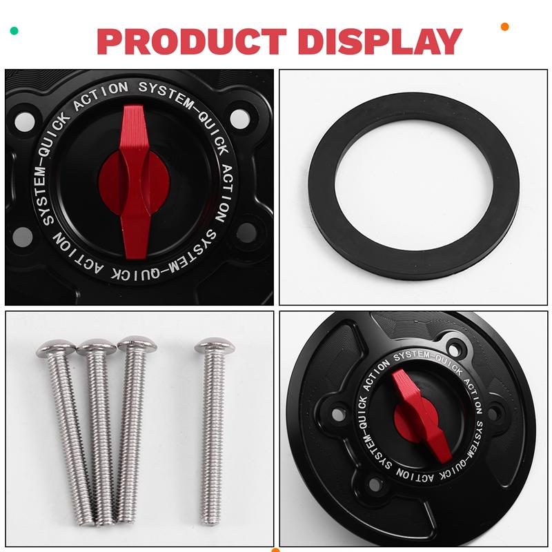 Motorcycle Fuel Tank Cap Keyless Design Quick-Release Cover For BMW S1000RR M1000RR S1000R M1000R