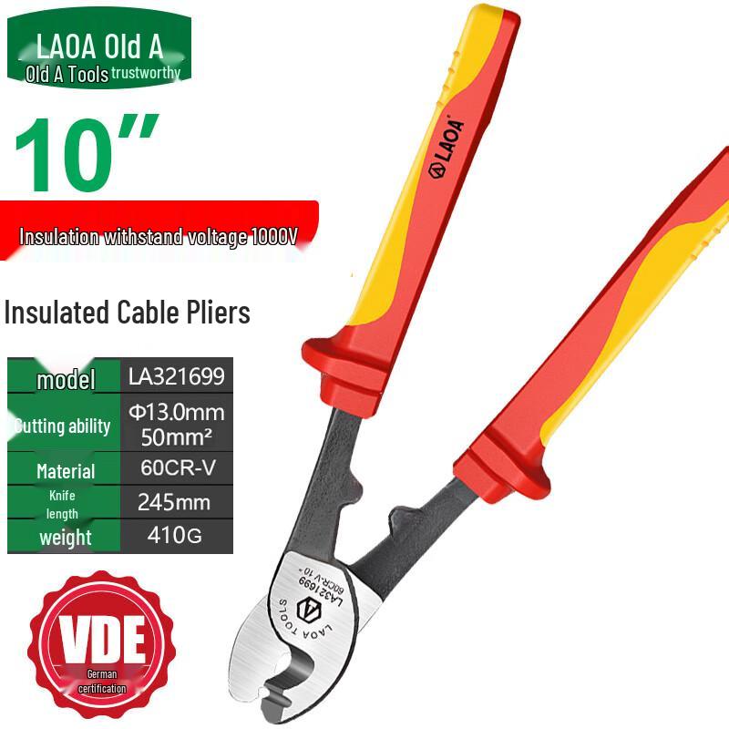 LAOA 1000V Insulated Cable Stripper and Cutter Pliers