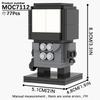 MOOXI Skibidi Toilet Kempingová sada MOC Kostky Hra Super Titan Boss Woofer TV Kamera Reproduktor Sirénový Muž Boss Stavebnice Dětské Hračky