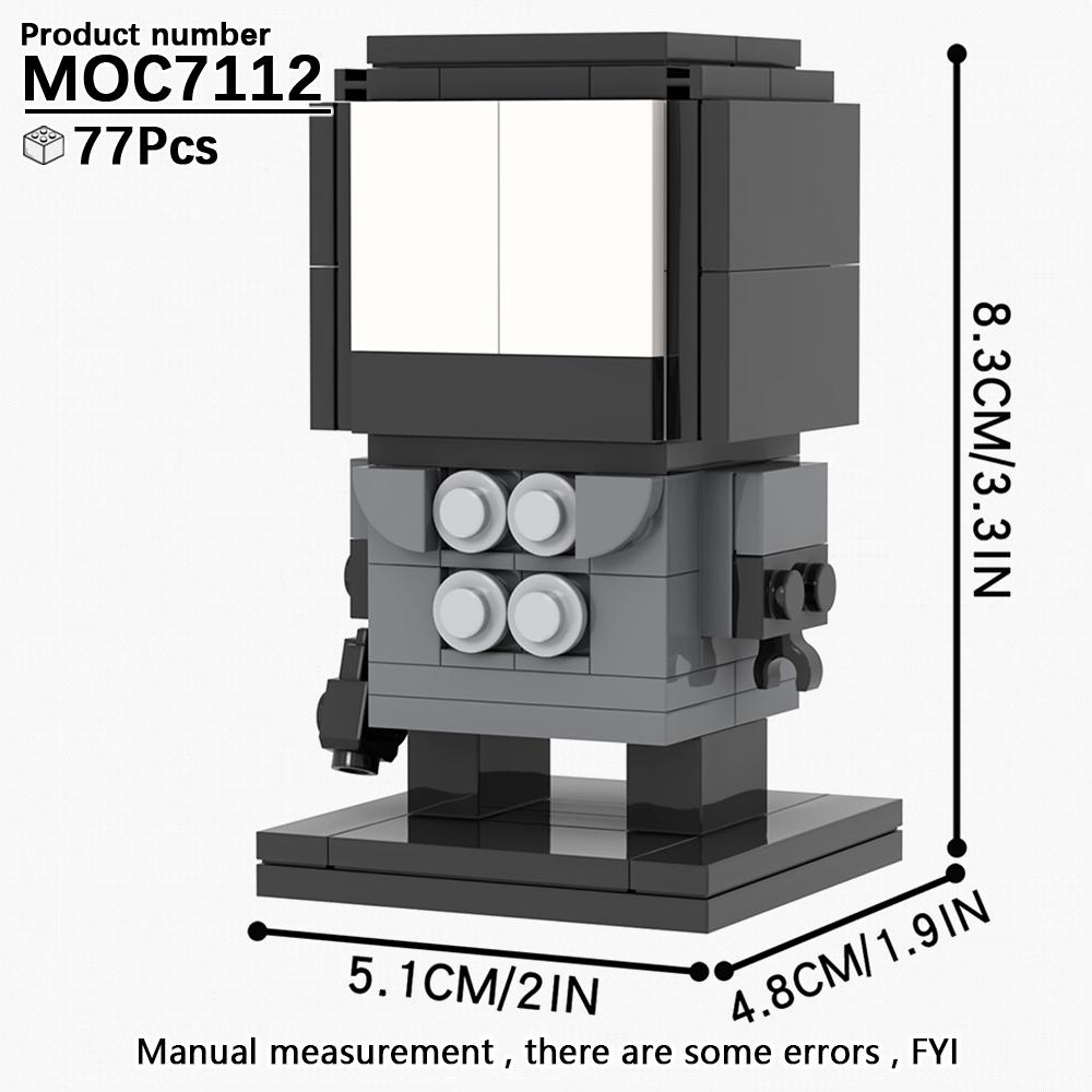 MOOXI Skibidi Toilet Kempingová sada MOC Kostky Hra Super Titan Boss Woofer TV Kamera Reproduktor Sirénový Muž Boss Stavebnice Dětské Hračky
