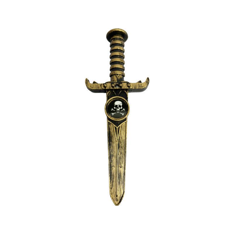 Pirate Captain Costume Set: Halloween Props, Toys & Cosplay Gear with Eye Patch, Hat, Gun, Sword & Hook for Kids and Adults