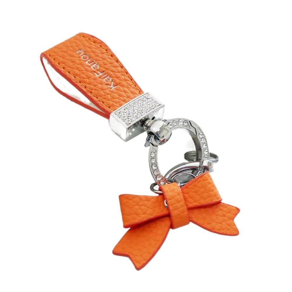Ladies Bag Fashion Decoration Luxury Genuine Leather Keychain  Women Gift