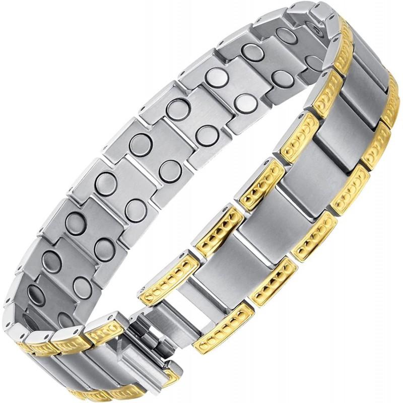 Mens Titanium Bracelet With Adjustable Dual Dot Design 18K Gold Vacuum Plated Geometric Minimalist Style Business Casual