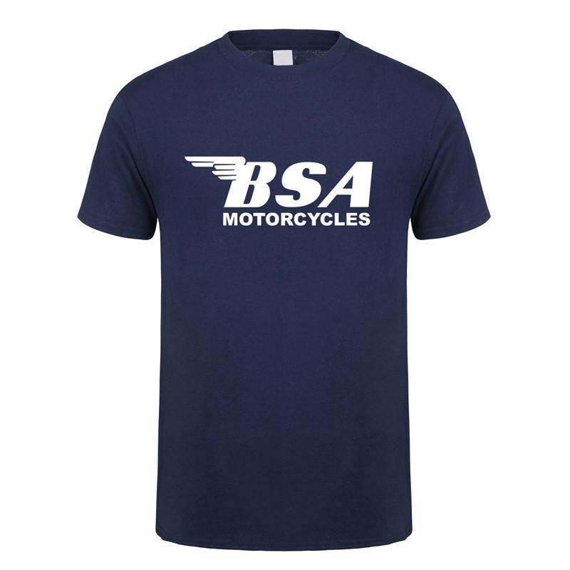 2025 Bsa Motorcycles T Shirt Men Summer Short Sleeve Cotton Bsa T-shirts Tops Man Clothing Fashion Graphics Tops Tee