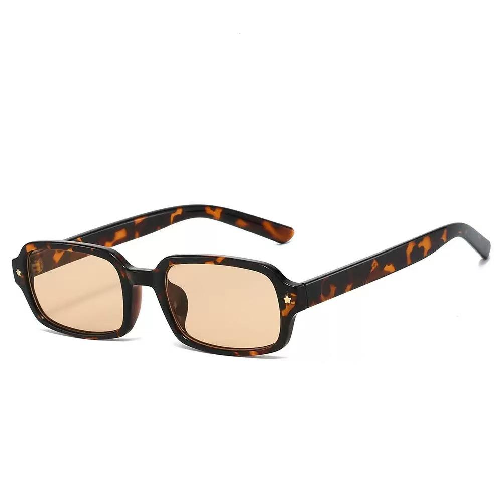 Internet celebrity style square mini retro small frame sunglasses D home SF fashion men's and women's sunshade sunglasses tide