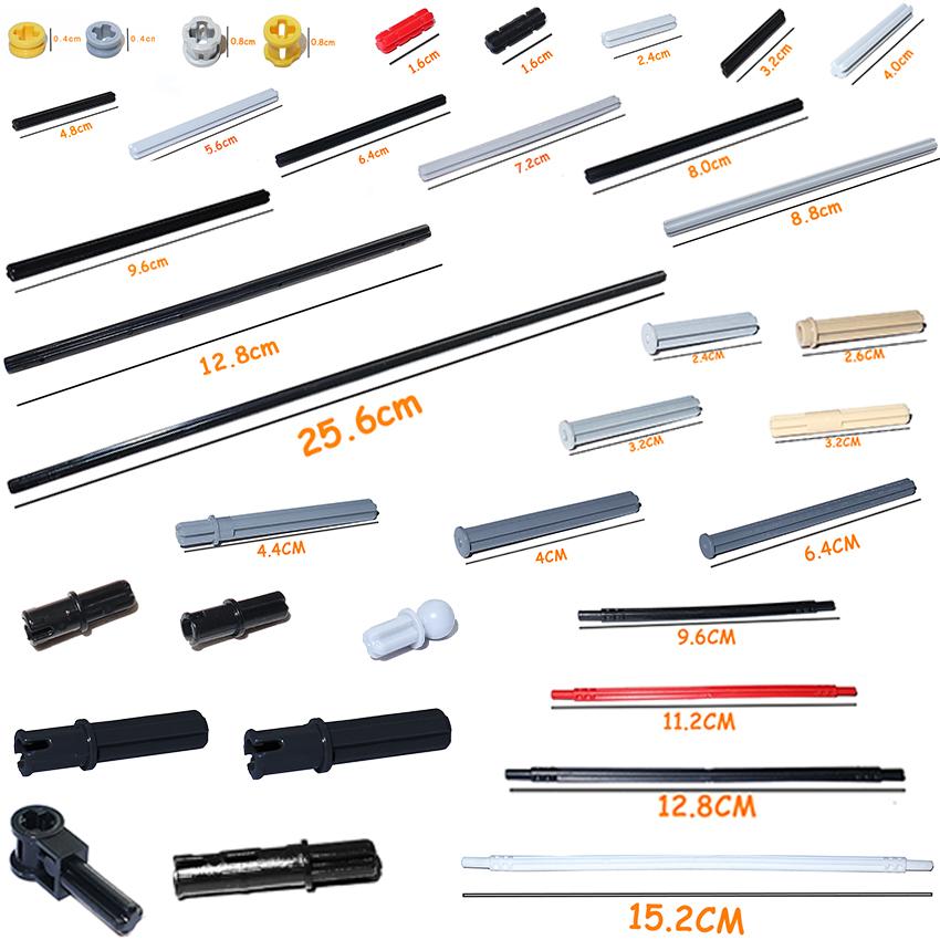 Technical Parts Axle Bulk Bricks Building Blocks MOC Assembles Particles DIY High-tech Toy 32062 11214 87083 32073 3708 50450