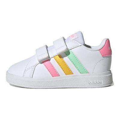 Zapatillas Deportivas para Bebé Grand Court 2.0 I Blanco Multicolor Blanco Nube Menta Pulsante Rosa Rayo HP8917