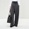 LESS 2025 Spring Collection Loose Wide-Leg Wool Trousers