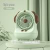 Mini Cartoon Desktop Air Cooler: USB-Powered Refrigeration & Humidifying Spray Fan