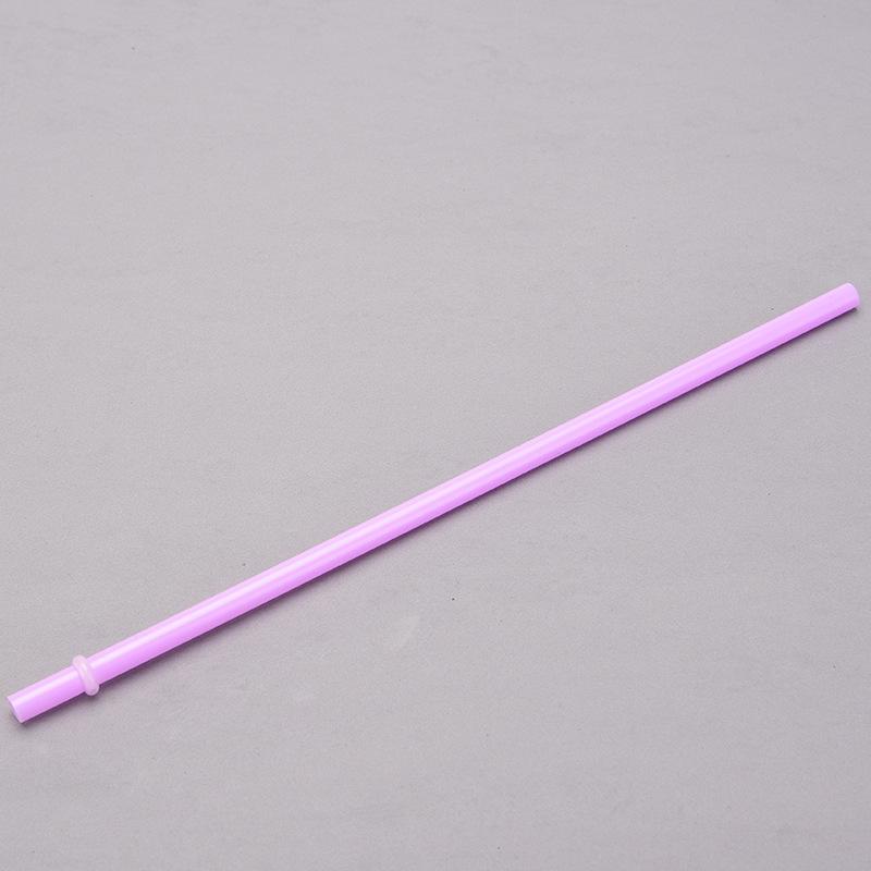 7Mm Aperture Straw 37 Color Solid Color Plastic Cup Accessories Pp Straw Non-Disposable Straw With Ring