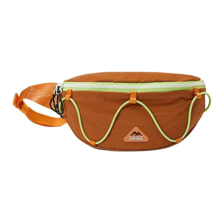 Skechers Lightweight Waterproof Sports Zipper Waist Bag Unisex Waist Bag Orange L224U019-0427 Orange