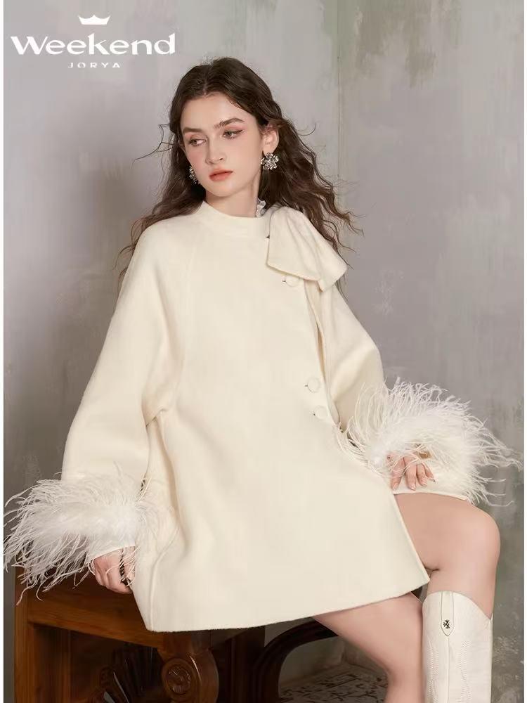 2025 Женский Осенний Кардиган-Кейп из Шерсти Высокого Класса Medium чёрный