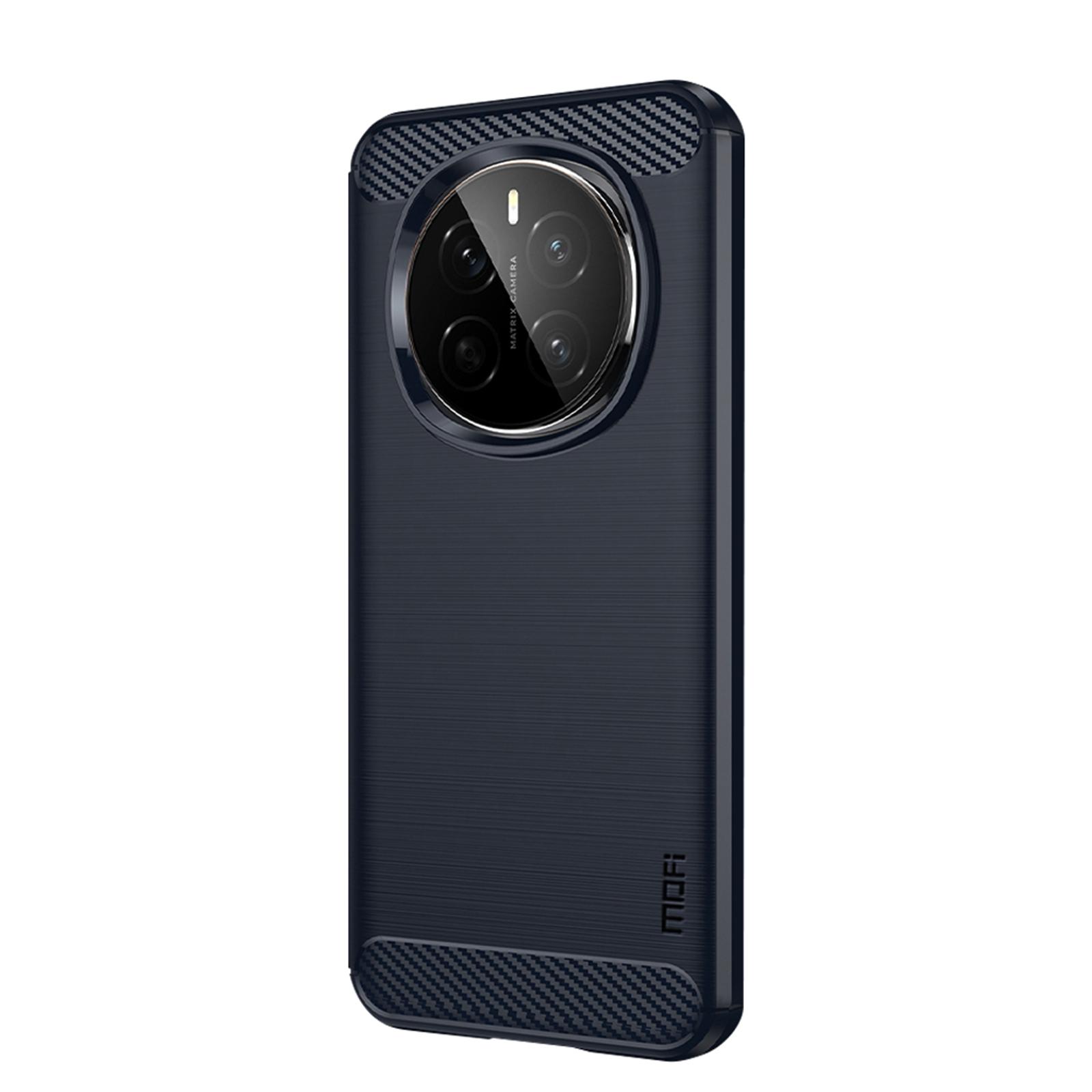 

Для Honor Magic7 5G Задняя крышка MOFI Текстура матового углеволокна Мягкий ТПУ чехол B