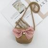 2024 Women's Mini Cartoon & Straw Flower Messenger Bags - Cute Beach Accessory