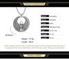 Dawapara Egyptian Mother Goddess Isis Amulet Pendants Hollow Vintage Talisman Necklace Stainless Steel Jewelry