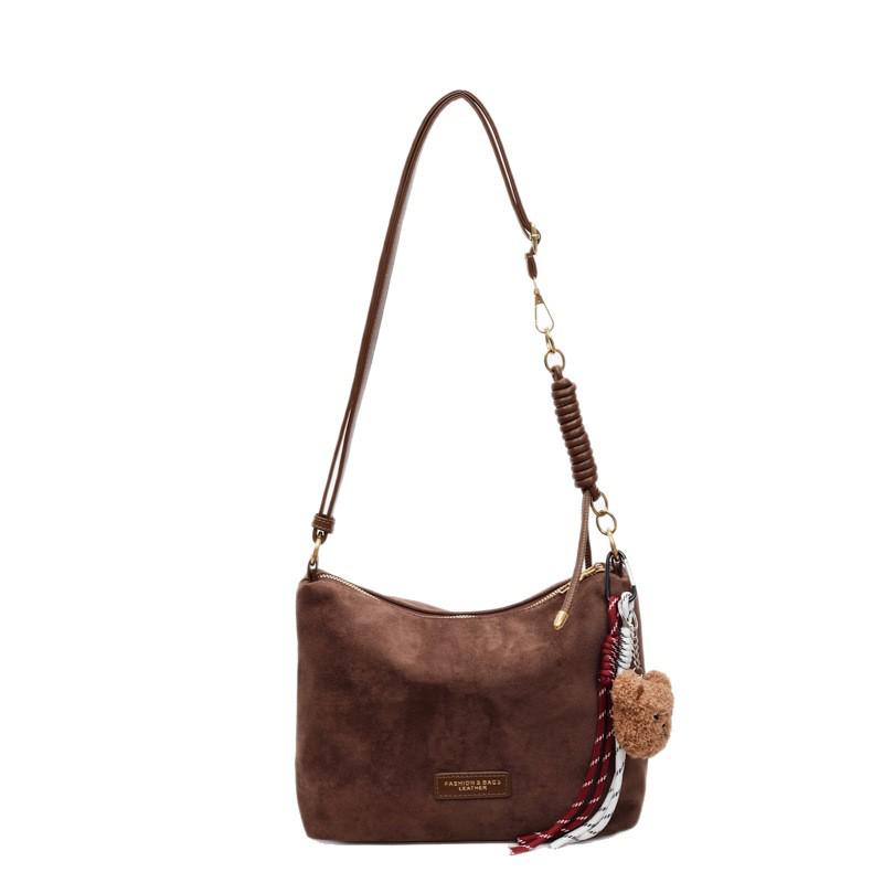 2025 Minimalist Retro Suede Crossbody Shoulder Bag for Women