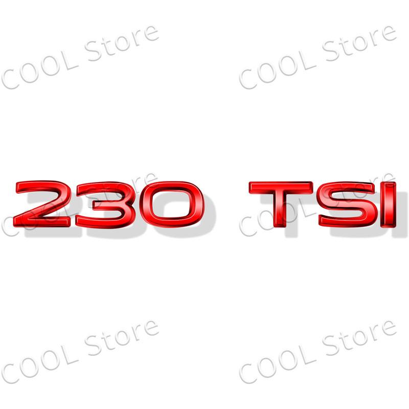 EPYFH1 1Pcs 3D Metal 230 280 300 330 380 TSI Fender Tail Car Logo Side Badge Rear Trunk Emblem Sticker For VW Golf Jetta Passat MK4 MK5