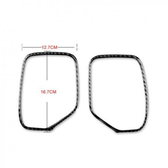 2X Carbon Fiber Dashboard Frame Panel Cover Trim For Chevrolet Camaro 2010-2015